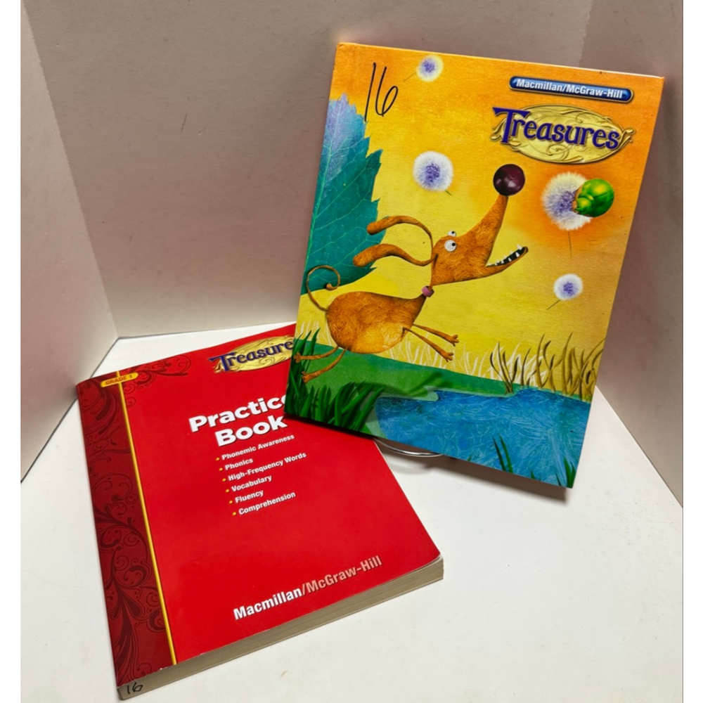Macmillan/McGraw-Hill Treasures Practice Books 1 & 1.6 Grade 1